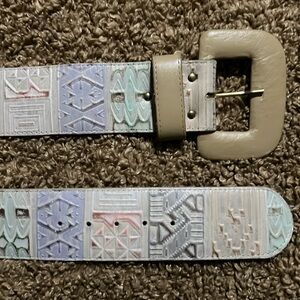 Vintage Simon Chang Genuine Leather Belt